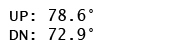 Thermo-Down 2-line display