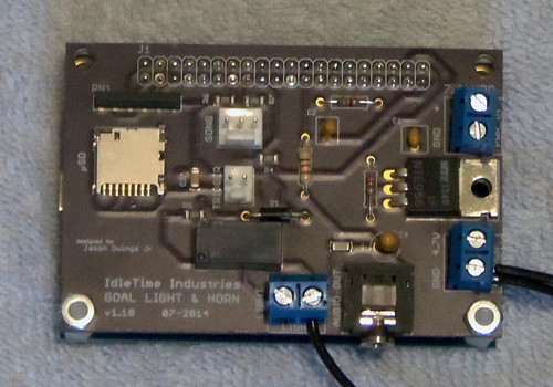 Goal Light & Horn circuit board