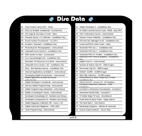 [ 50-Disc Storage Unit Index Card ]